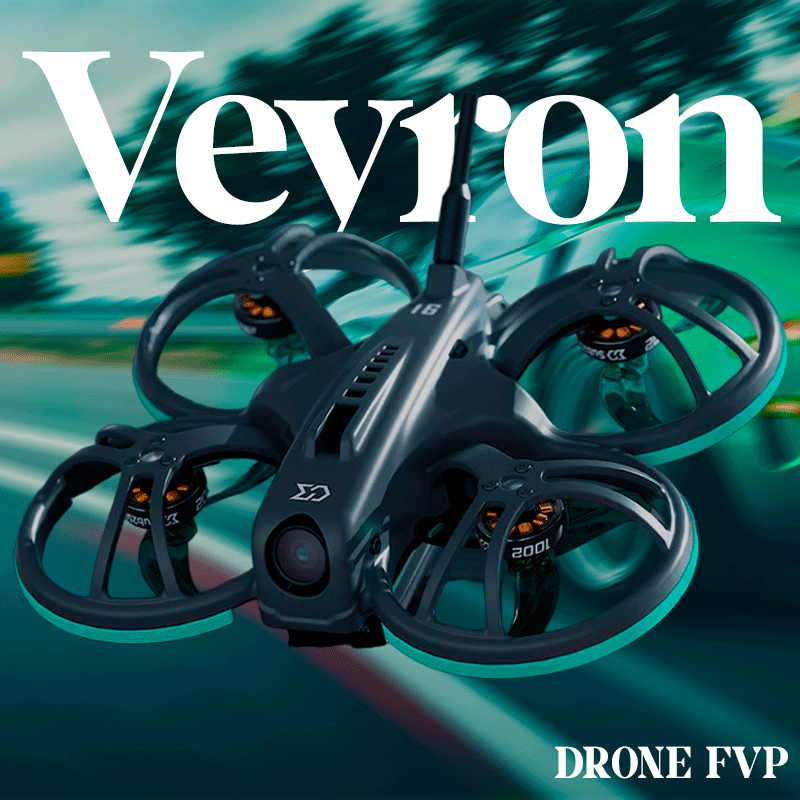 Drone FPV Veyron com Óculos FPV Câmera em 4K HD, 5G WiFi e GPS