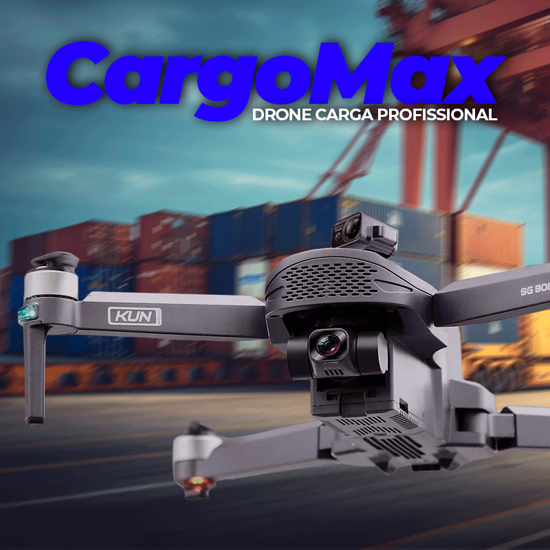 Drone De Carga Profissional Camera 4K Full HD, 5G WiFi, GPS  Suporte 5Kg | Cargo Max