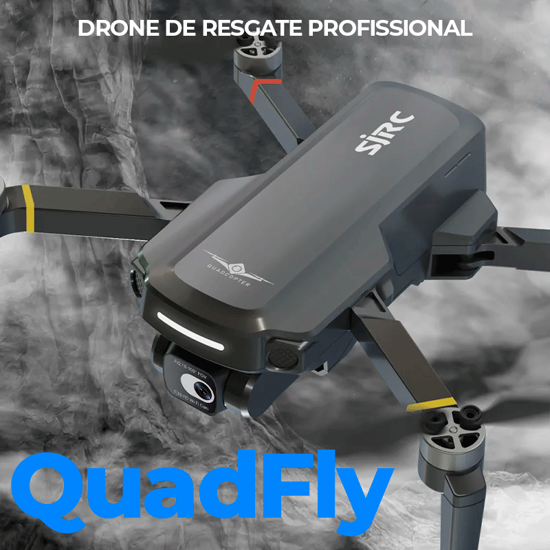 Drone Profissional Para Resgate com Câmera 4K Wifi e Gps Integrado | QuadFly