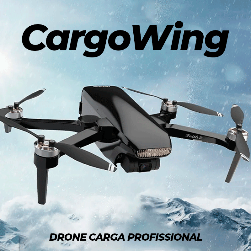 Drone De Carga Profissional Câmera 4K Full HD, 5G WiFi, GPS  Suporte 4Kg | Cargo Wing