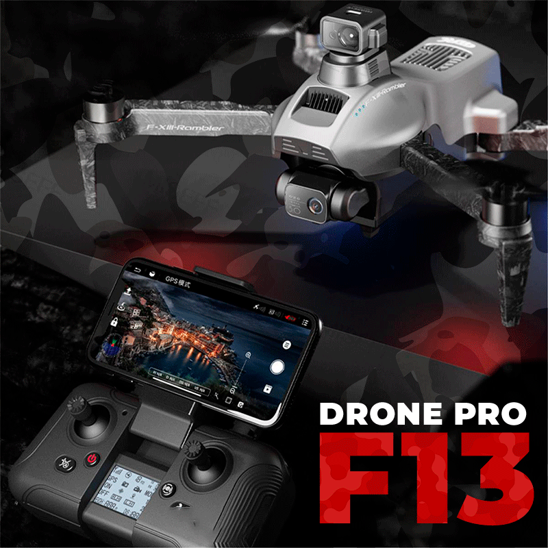 Drone F13 Pro com Câmera EIS de 3 Eixos Gimbais Anti-Shake 8K HD, 5G WiFi, GPS