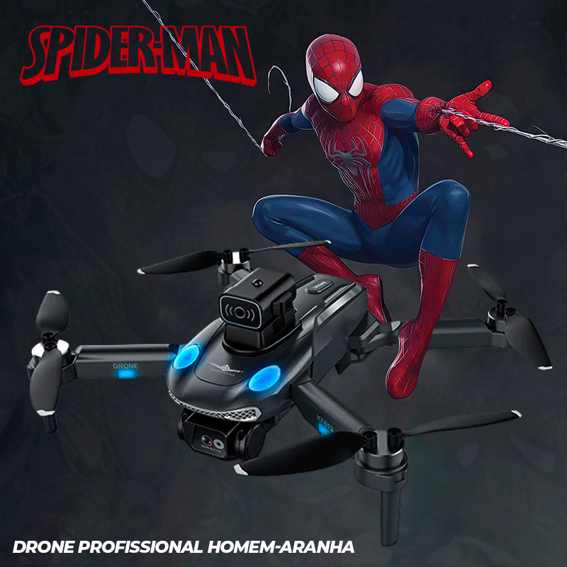 Drone HM-Spider com Câmera 4K, 5G WiFi, Eixo Gimbal, 3000M, GPS, Motor Brushless