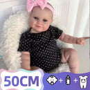 Boneca Reborn Bebê Olivia – Pele 3D detalhada e olhos expressivos que encantam