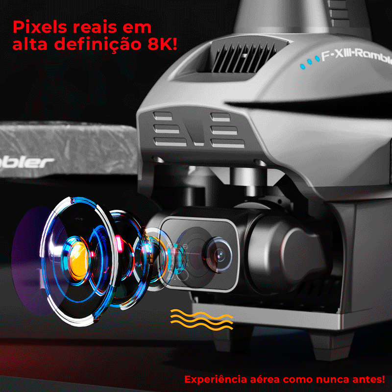 Drone F13 Pro com Câmera EIS de 3 Eixos Gimbais Anti-Shake 8K HD, 5G WiFi, GPS