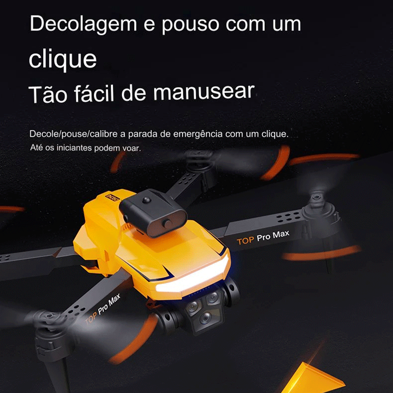 Drone Hk 3 Câmeras 4K, 6K, 8K, 5G WiFi, 5000M, GPS, Motor Brushless