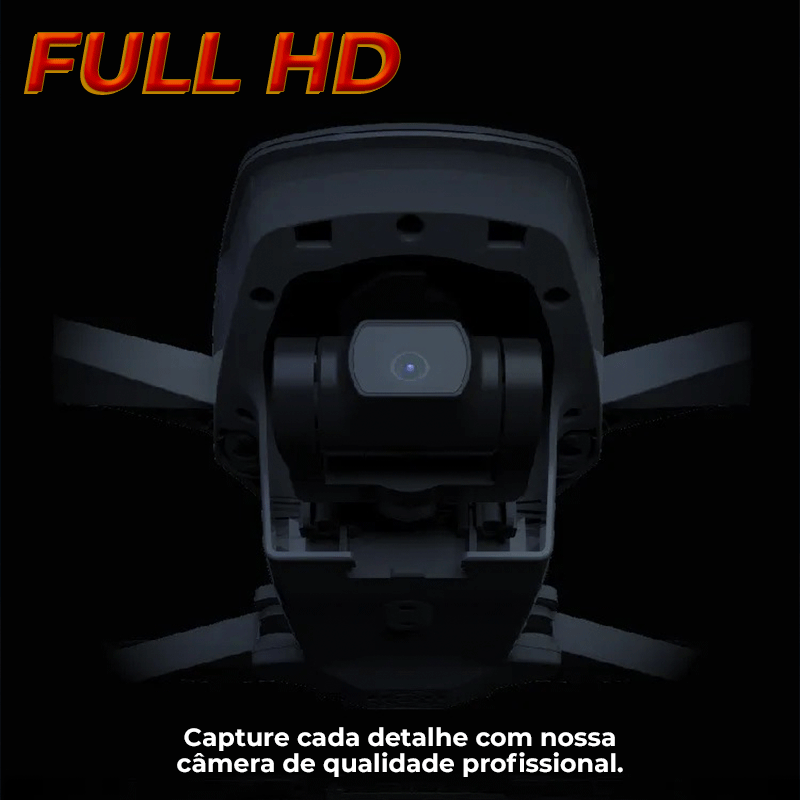 Drone com Câmera 4K, 5G e WiFi, Cardan de 3 Eixos, 3000M, GPS, Motor Brushless - HF