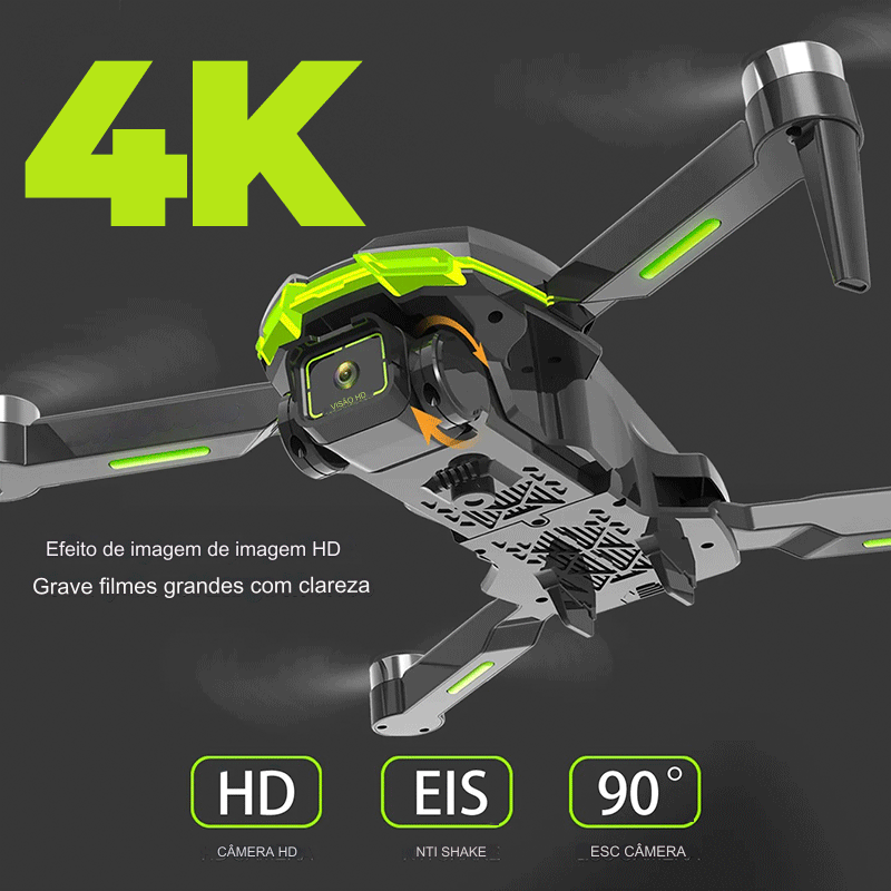 Drone HyuMax B816 PRO Câmera em 8K Full HD, 8000 Metros, Motor Brushless, 5G WiFi, GPS