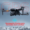 Drone E6 Pro Dual com Câmera 4K Full HD, Motor Brushless, 5G WiFi, GPS