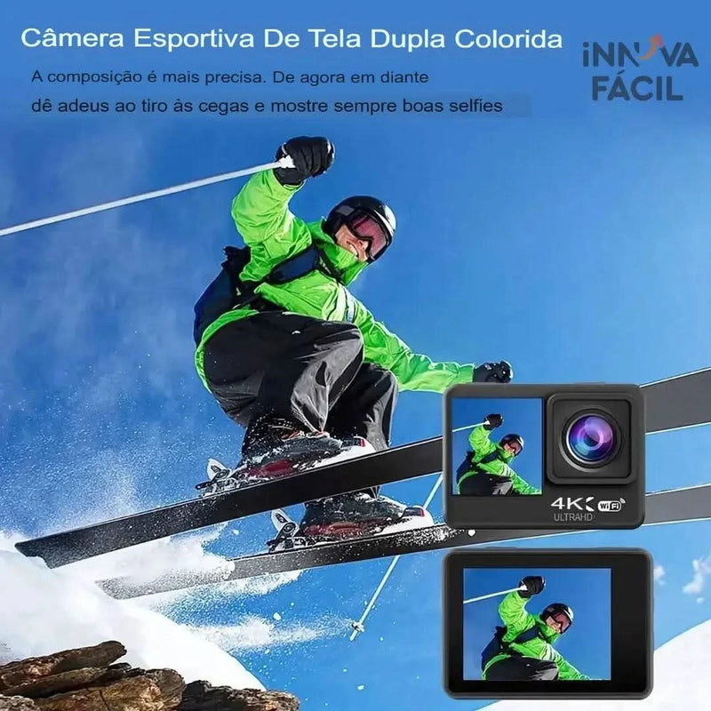 Câmera GoAction 4K para Esportes Radicais – Alta definição em qualquer desafio