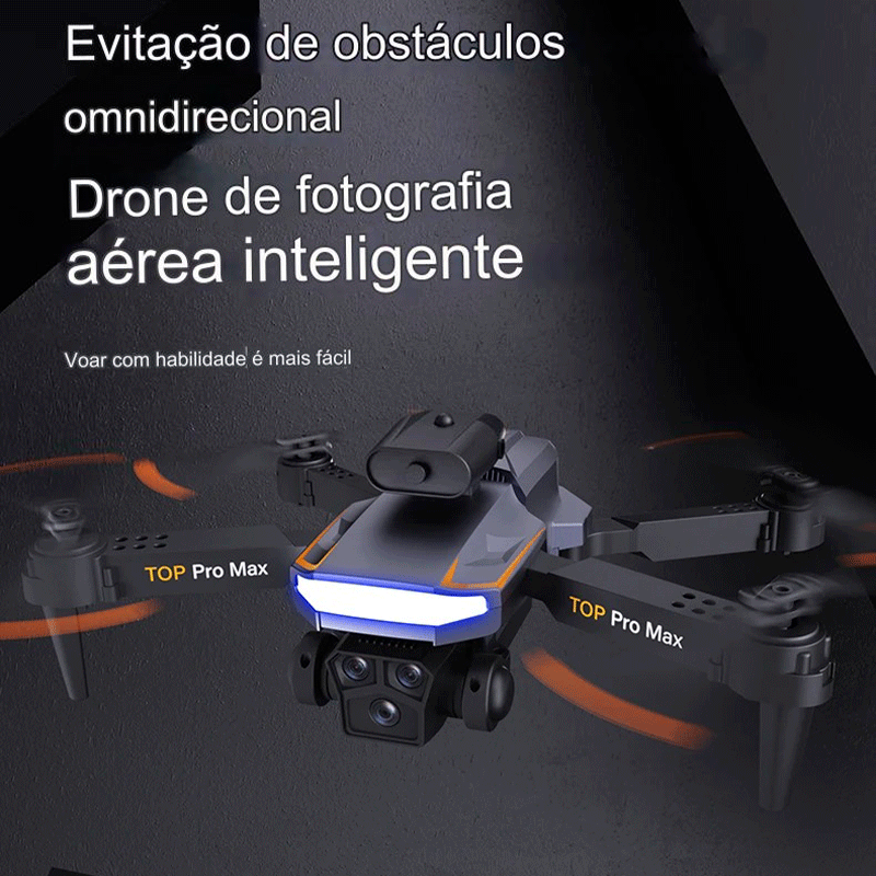 Drone Hk 3 Câmeras 4K, 6K, 8K, 5G WiFi, 5000M, GPS, Motor Brushless