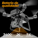 Drone Profissional com Suporte de Ate 5Kg Com Câmera 4K Wifi e Gps | SkyHauler