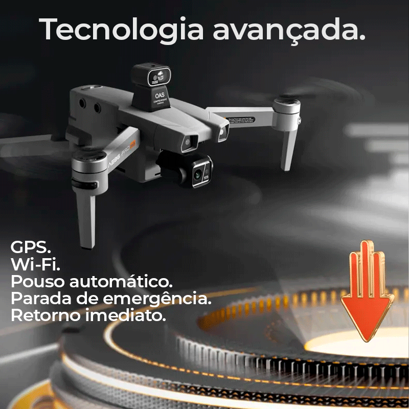 Drone Midas Pro Dual Câmera em 8K Full HD, Motor Brushless, 5G WiFi, GPS - DuJp