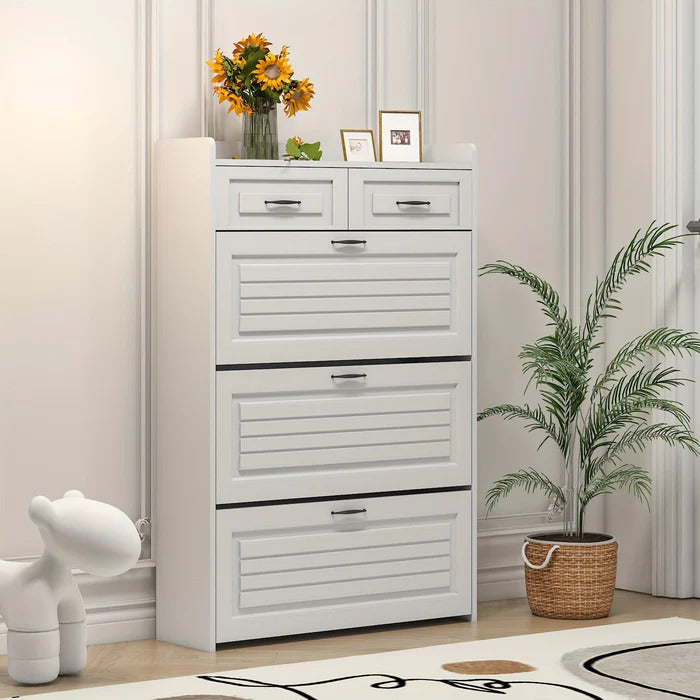 Sapateira com 3 Portas e 2 Gavetas – Ideal para manter tudo no lugar com muito charme