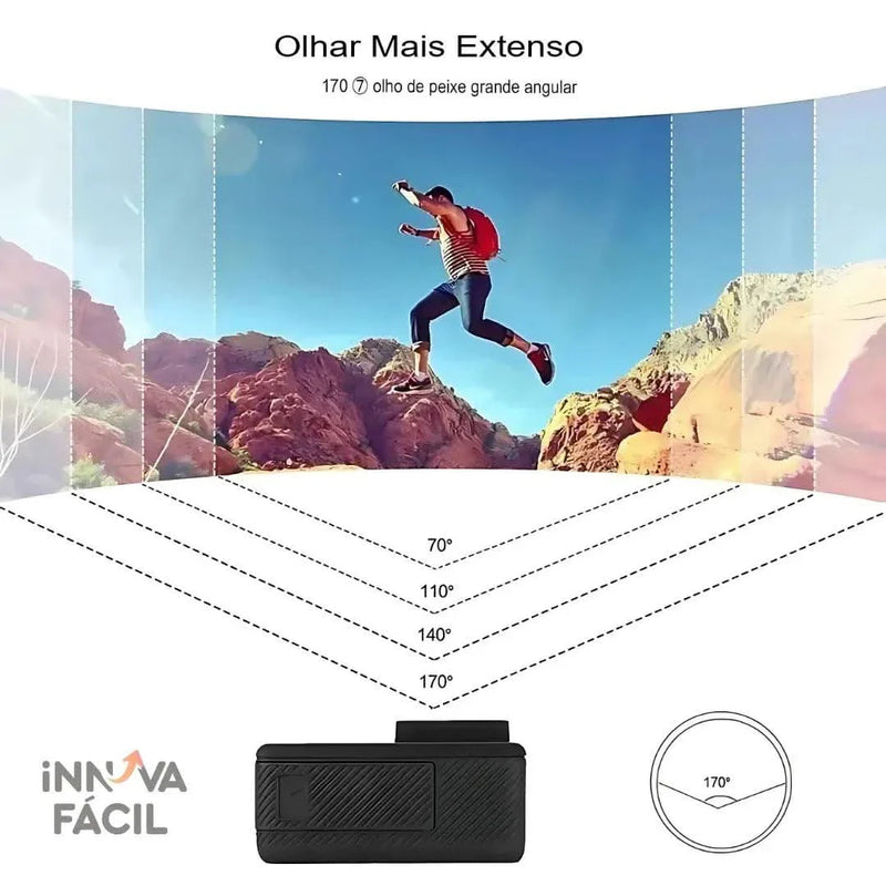 Câmera GoAction 4K para Esportes Radicais – Alta definição em qualquer desafio