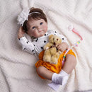 Boneca Reborn Bianca – Realismo encantador com fios enraizados e olhar marcante