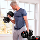 Halter Regulável de 2 a 24 Kg Profissional | Treino Completo com Extensor Elástico de Academia de Brinde