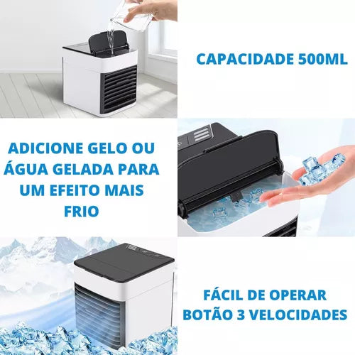 Mini Ar Condicionado Climatizador Portátil USB - Fresco Breeze