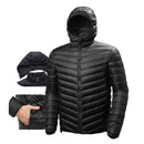 Jaqueta Puffer de Frio Intenso – Masculina, impermeável e com capuz que sai