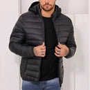 Jaqueta Puffer de Frio Intenso – Masculina, impermeável e com capuz que sai