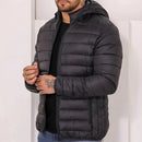 Jaqueta Puffer de Frio Intenso – Masculina, impermeável e com capuz que sai