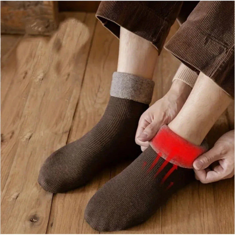 Kit com 12 Meias Térmicas – Quentinhas, forradas e ideais para o inverno