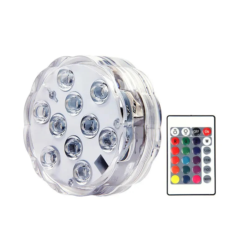 Luminárias de Piscina RGB [Kit Sem Fio] – Decore, ilumine e transforme sua piscina