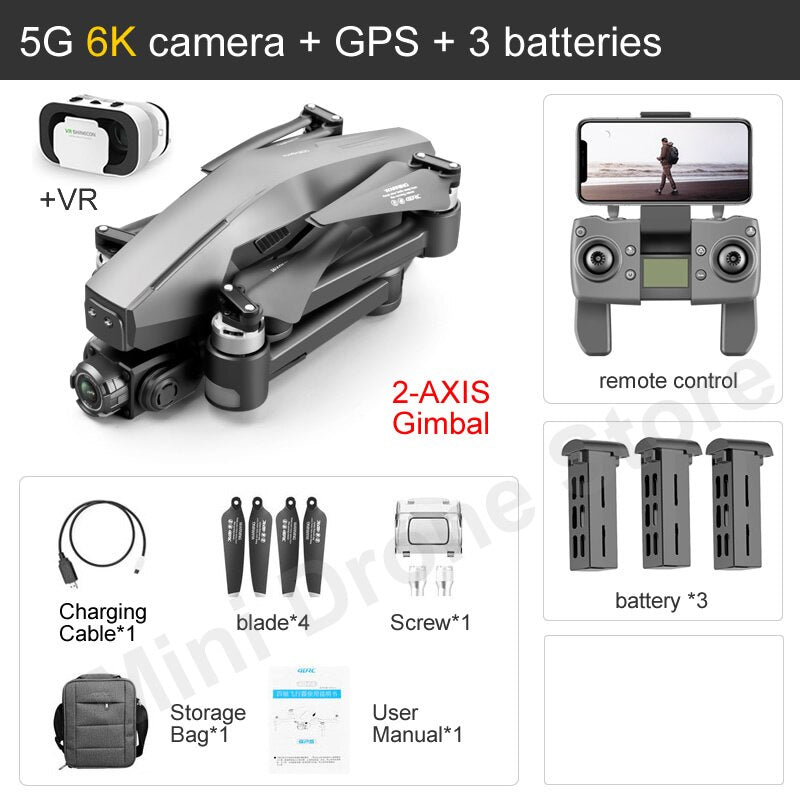 Drone De Carga Profissional 4K HD, 5G WiFi, GPS  Suporte 5Kg | Cargo Max Pro