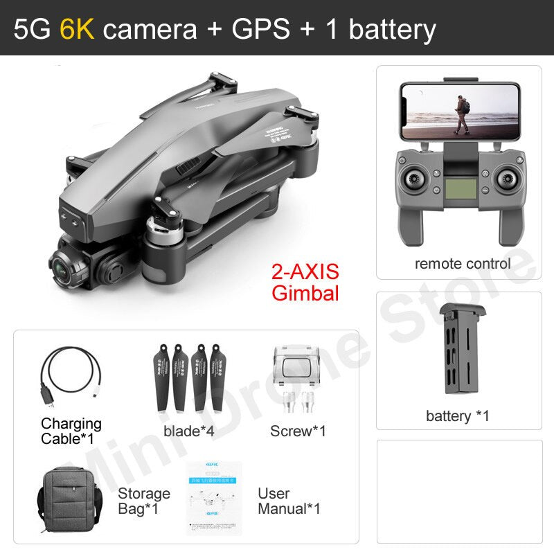 Drone De Carga Profissional 4K HD, 5G WiFi, GPS  Suporte 5Kg | Cargo Max Pro