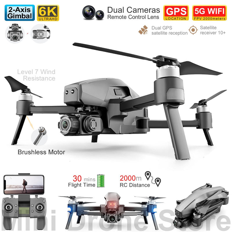 Drone De Carga Profissional 4K HD, 5G WiFi, GPS  Suporte 5Kg | Cargo Max Pro