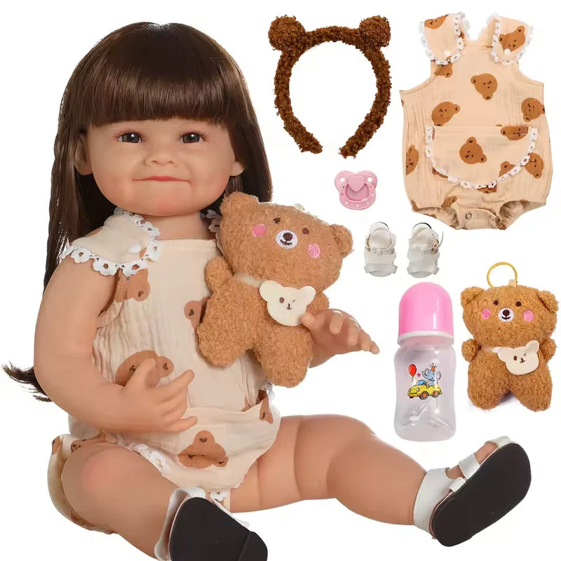 Boneca Reborn Bebê Laura – Sorriso encantador e pronta para um banho divertido