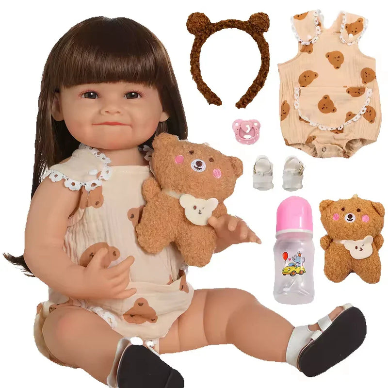 Boneca Reborn Bebê Laura – Sorriso encantador e pronta para um banho divertido