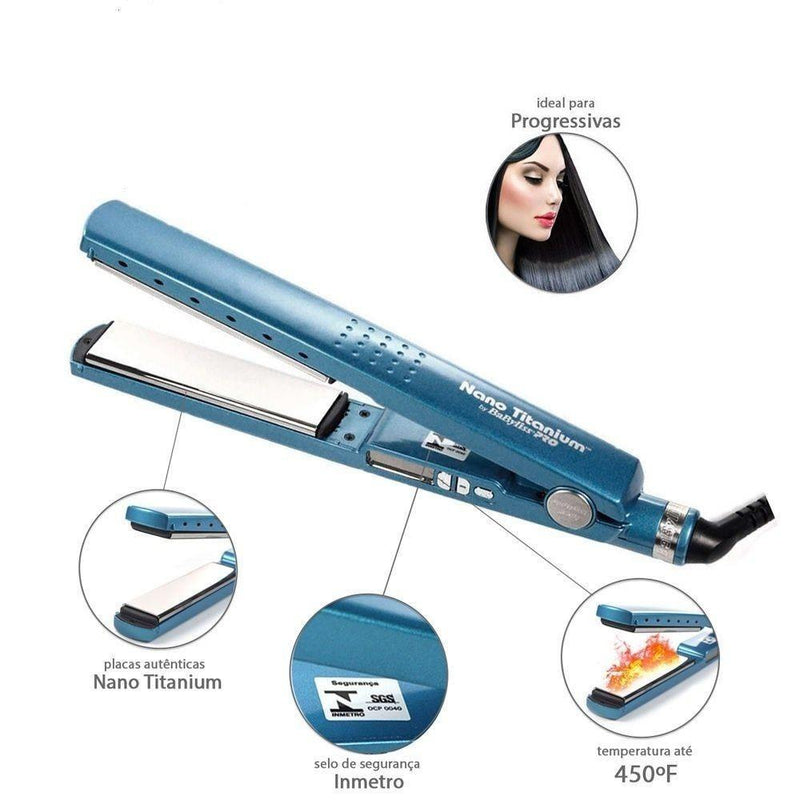 Prancha Titanium Nano - Pro Hair, Alta Performance para Cabelos Lisos e Brilhantes