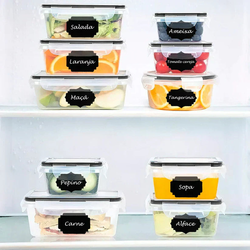 Kit com 24 Potes Herméticos + Brindes Exclusivos para sua cozinha
