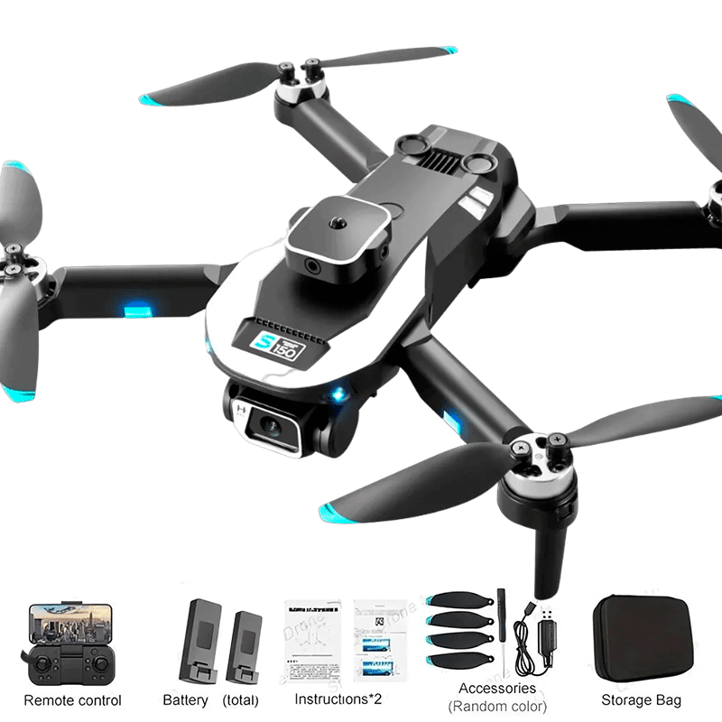 Drone CA Dual Câmera em 4K, 8K, 5G WiFi, Evita Obstáculo, 2000M, GPS, Motor Brushless