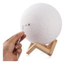 Luminária Luna em Formato de Lua - LED 3D Decorativa e Atmosférica