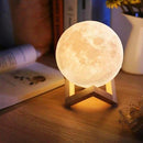 Luminária Luna em Formato de Lua - LED 3D Decorativa e Atmosférica
