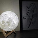 Luminária Luna em Formato de Lua - LED 3D Decorativa e Atmosférica