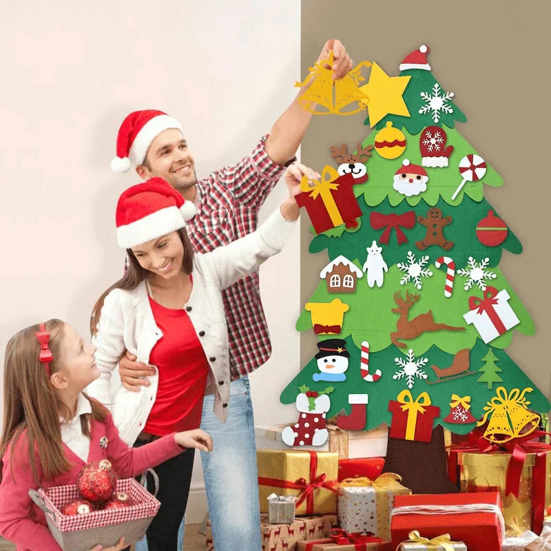 Árvore de Natal para Aprendizado e Diversão Decora Kids - Kit completo 32PÇ