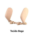 Encosto de Cabeça Ajustável para Carro com 12 Níveis de Regulagem em Couro - ComfortFlex