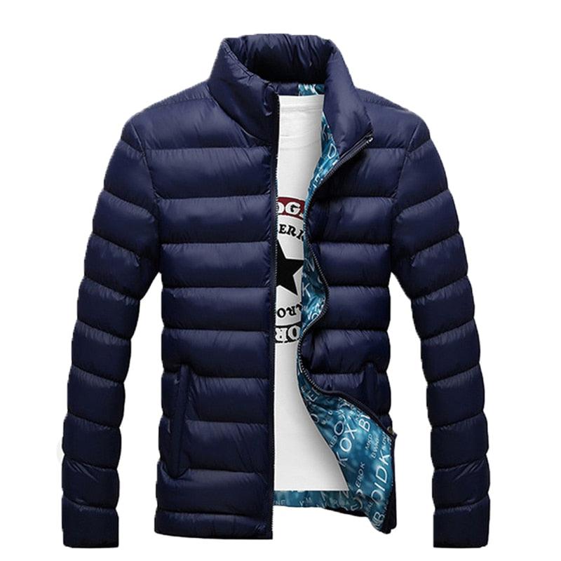 Jaqueta Bomber Casaco Masculina Slim Impermeável de Inverno Acolchoada