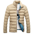 Jaqueta Bomber Casaco Masculina Slim Impermeável de Inverno Acolchoada