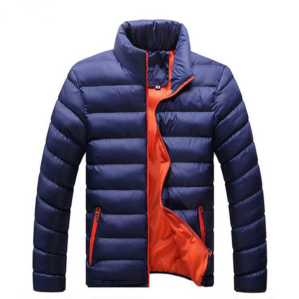 Jaqueta Bomber Casaco Masculina Slim Impermeável de Inverno Acolchoada