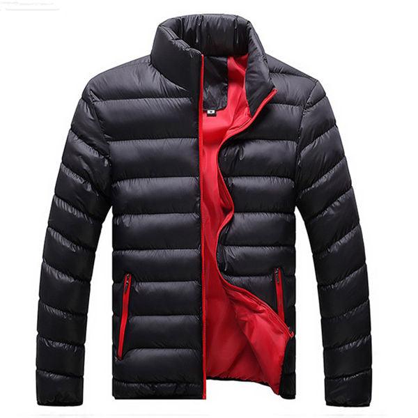 Jaqueta Bomber Casaco Masculina Slim Impermeável de Inverno Acolchoada