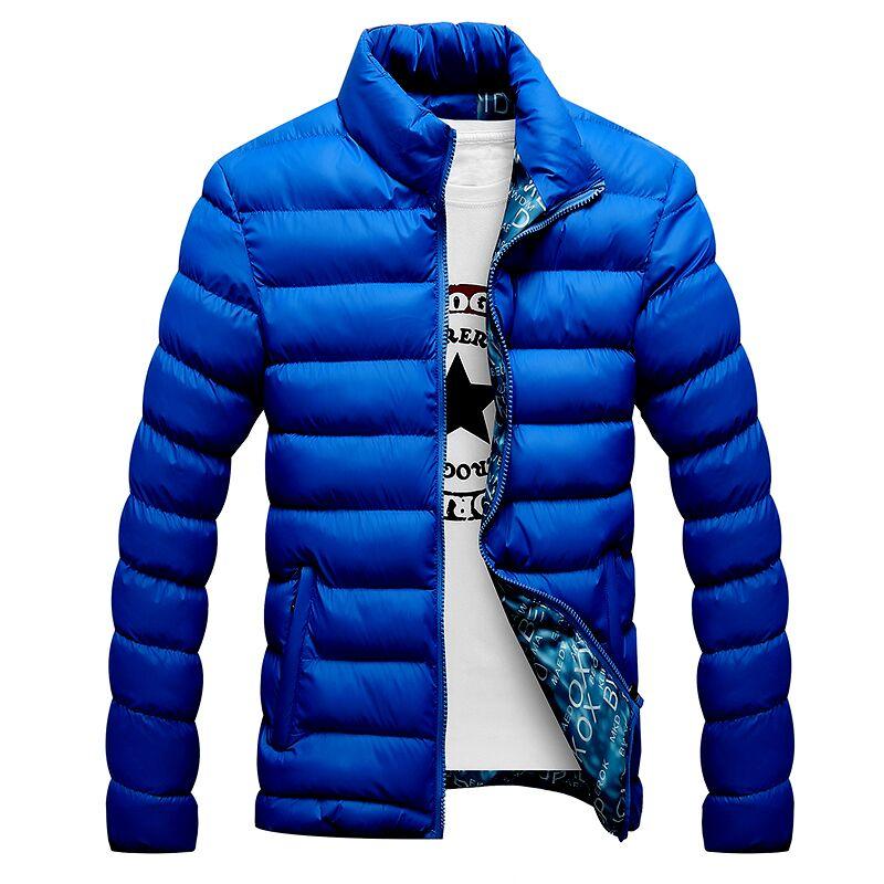 Jaqueta Bomber Casaco Masculina Slim Impermeável de Inverno Acolchoada