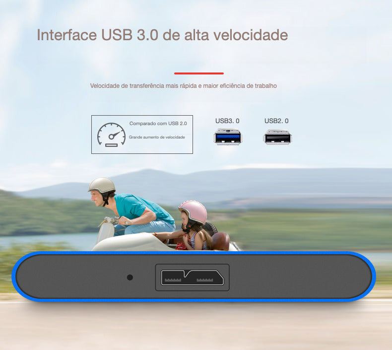 HD Externo Portatil Alta Velocidade Usb 3.0 - 500 Gb, 2TB e 4TB