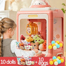 Brinquedo Mini Maquina de Garra de Pegar Bichinhos com 10 Pelúcias Incluso - Maquina de shopping - PegaPul